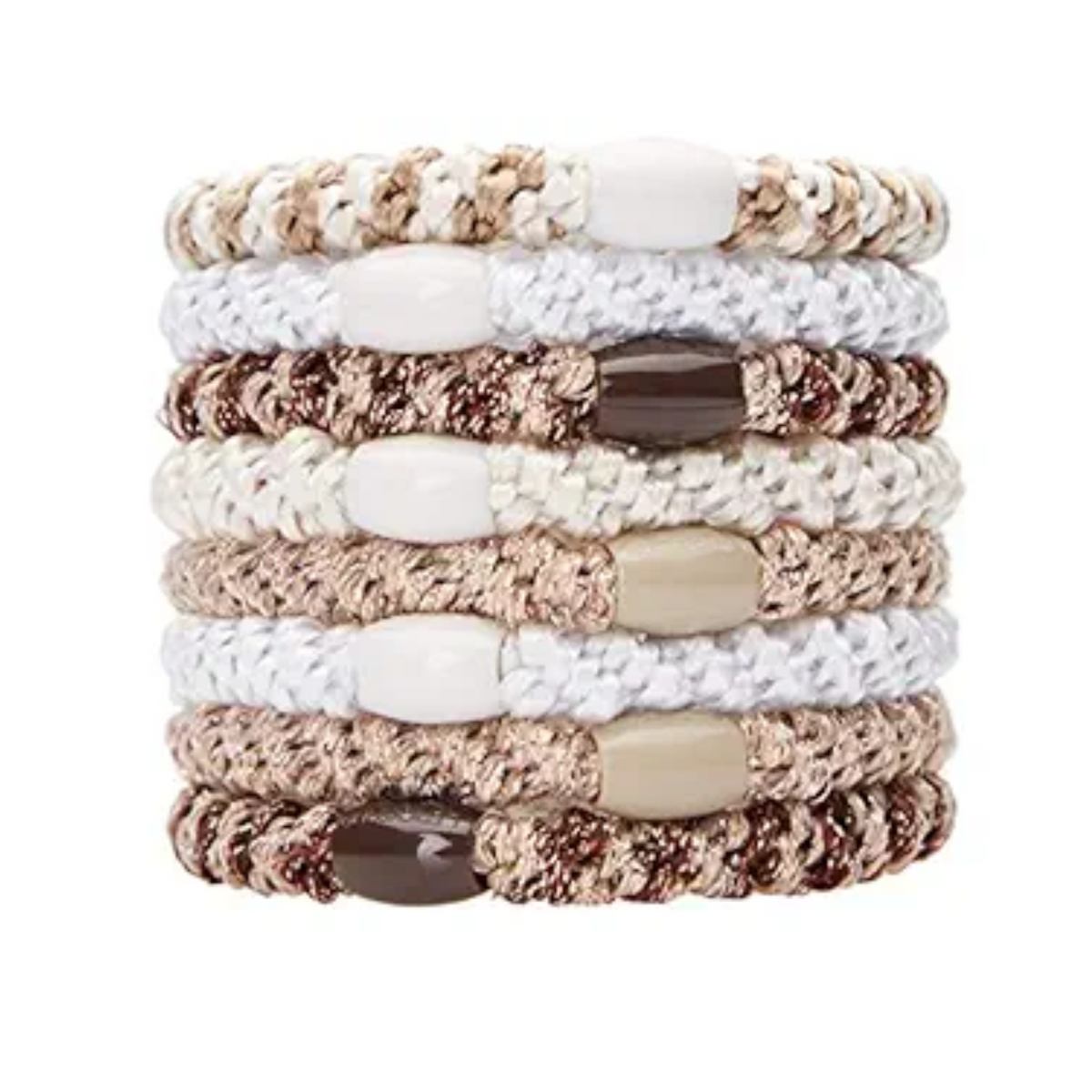 Finest Accessories Grab & Ponytail Holders Set Of Eight