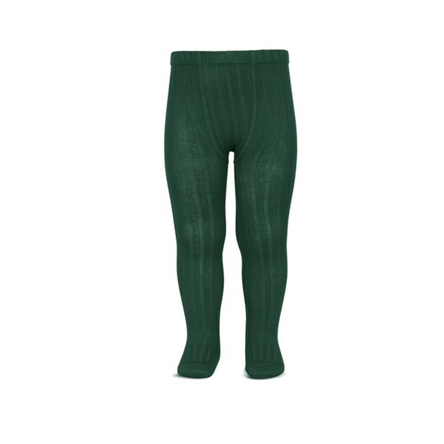 Condor 780 Bottle Green Ribbed Cotton Tights