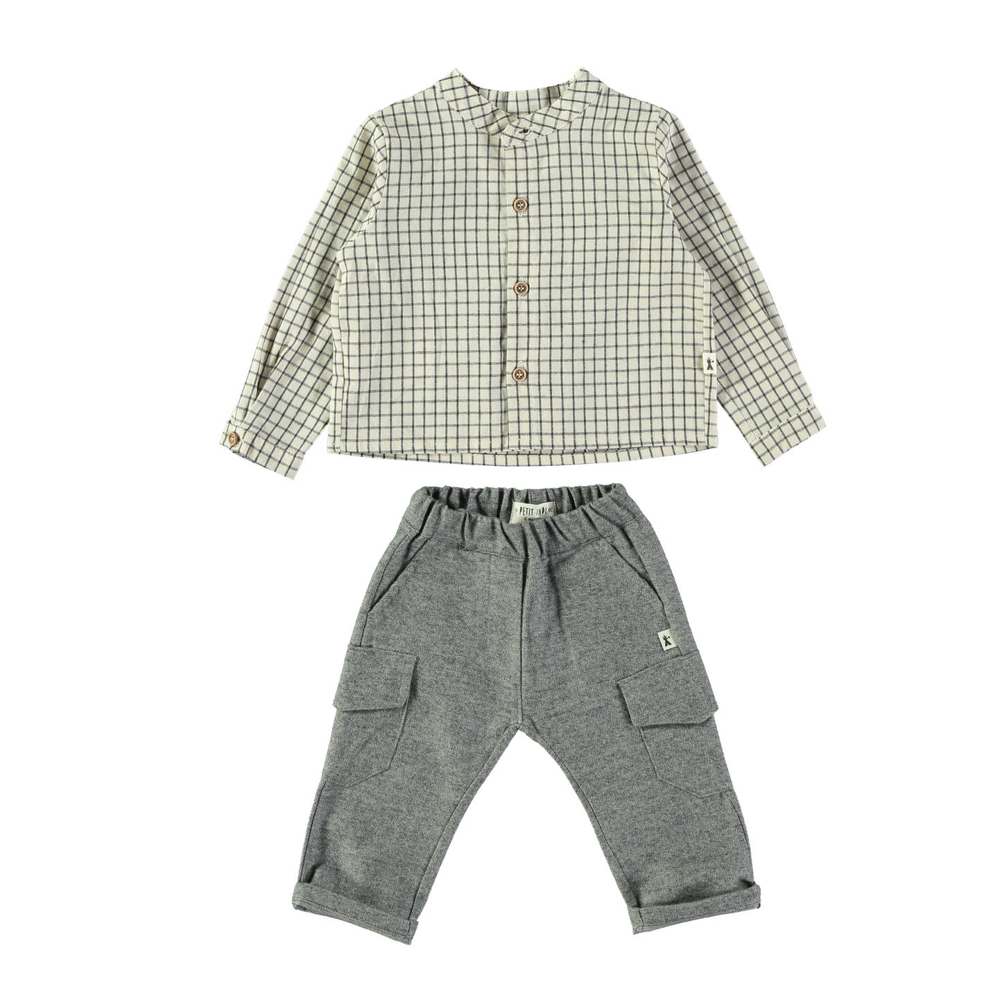 Petit Indi Mao Shirt Set