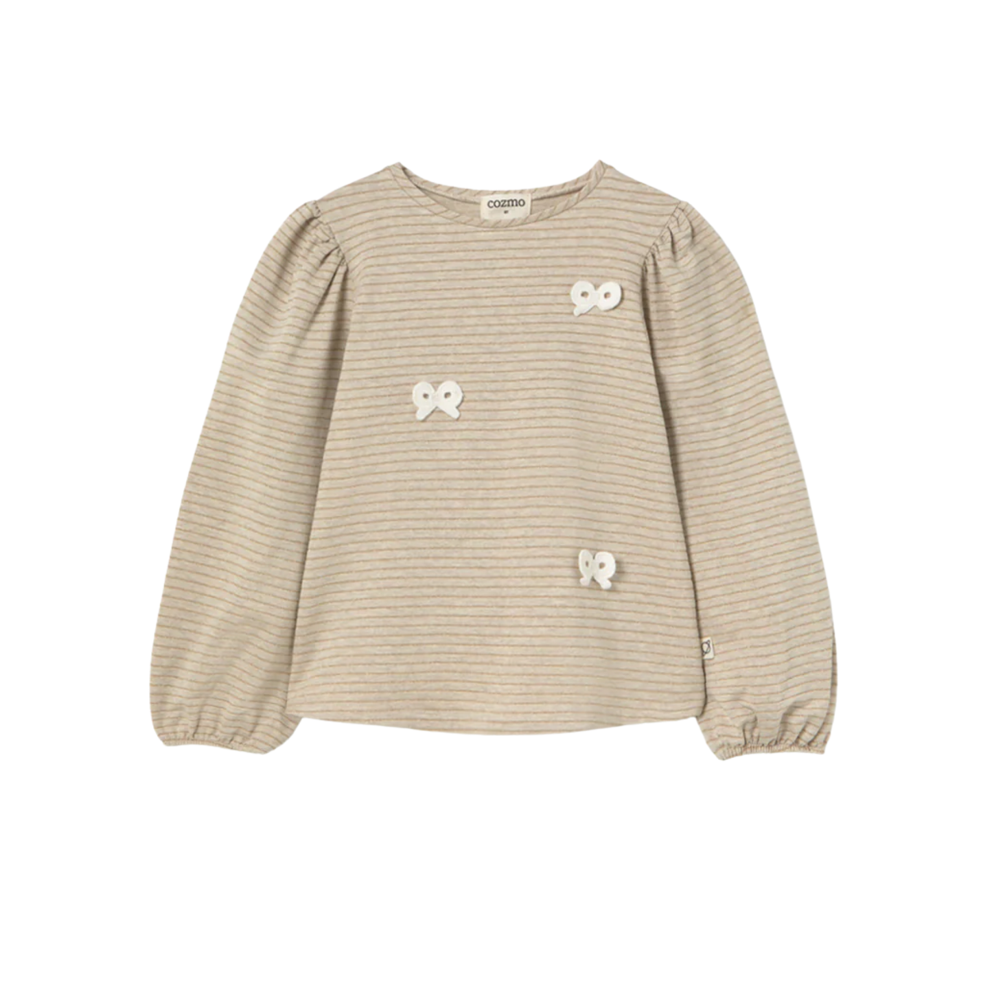 Cozmo Striped Elastic Fleece T-Shirt