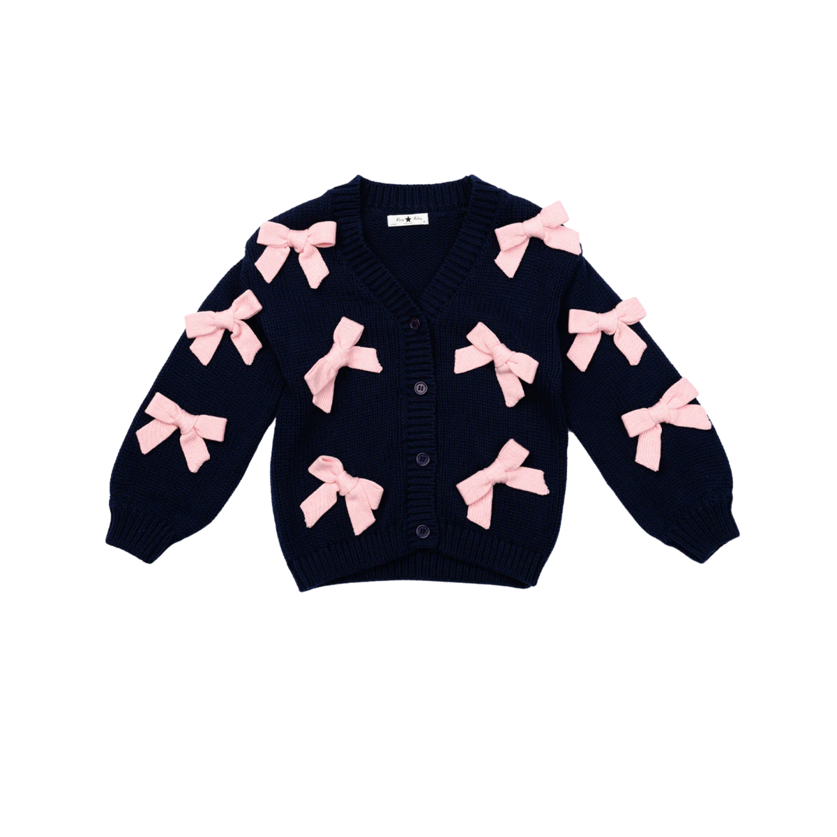 Petite Hailey Knit Bow Cardigan