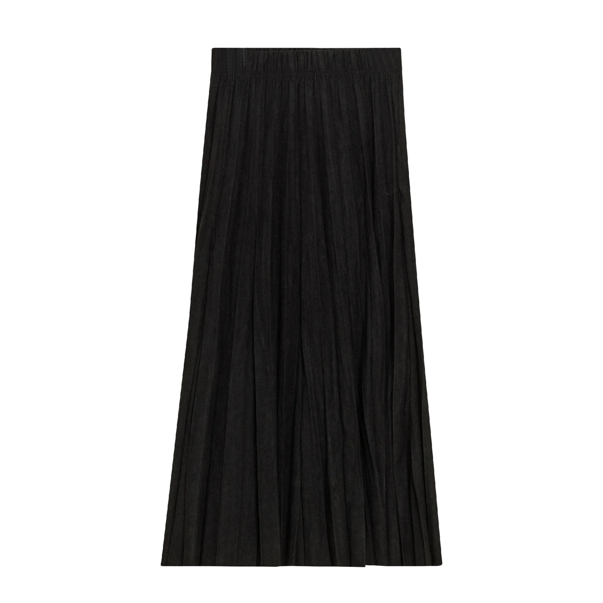 Aspect Teen Corduroy Midi Length Crinkle Pleating Skirt