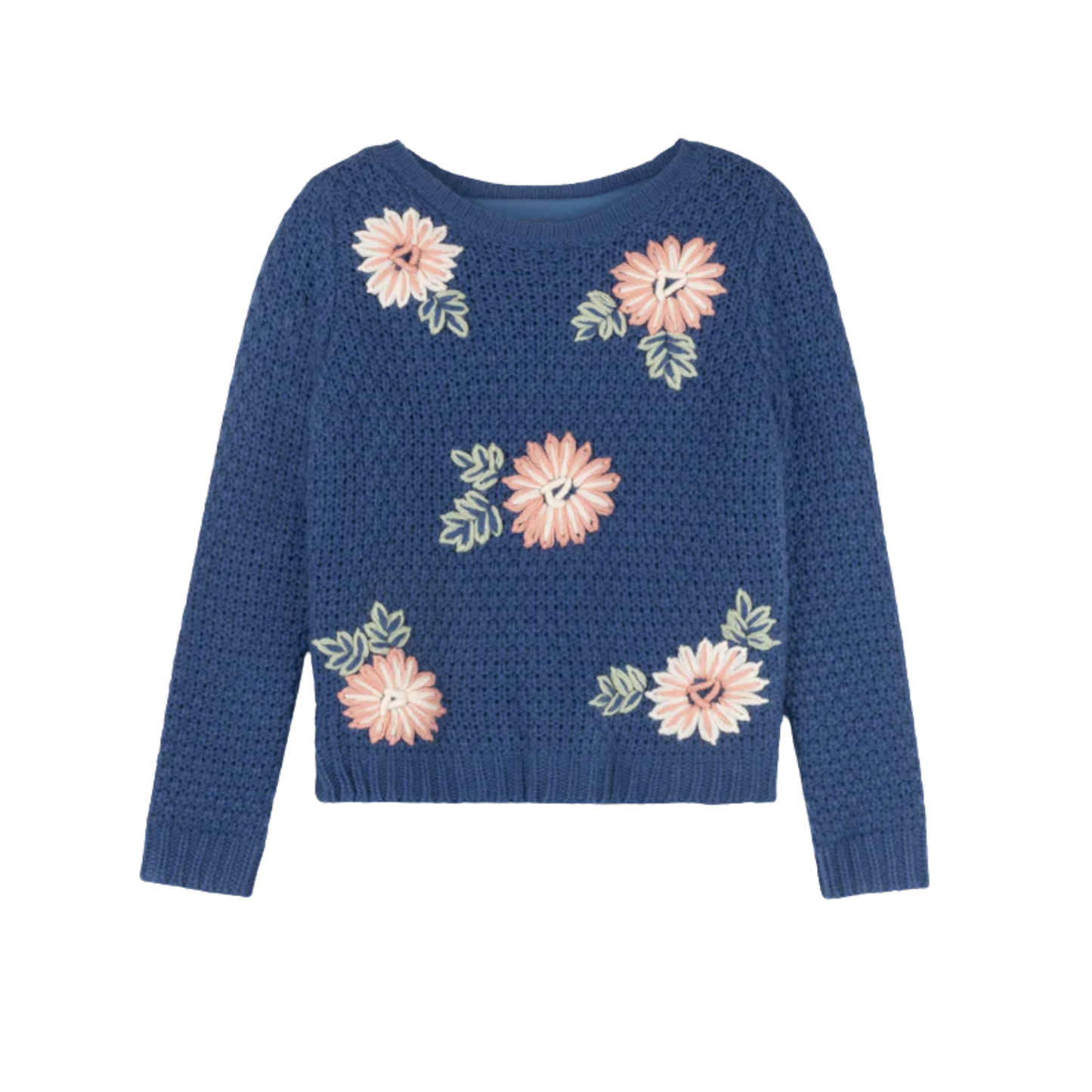 Lilou Timber Scattered Flower Chunky Knit Sweater