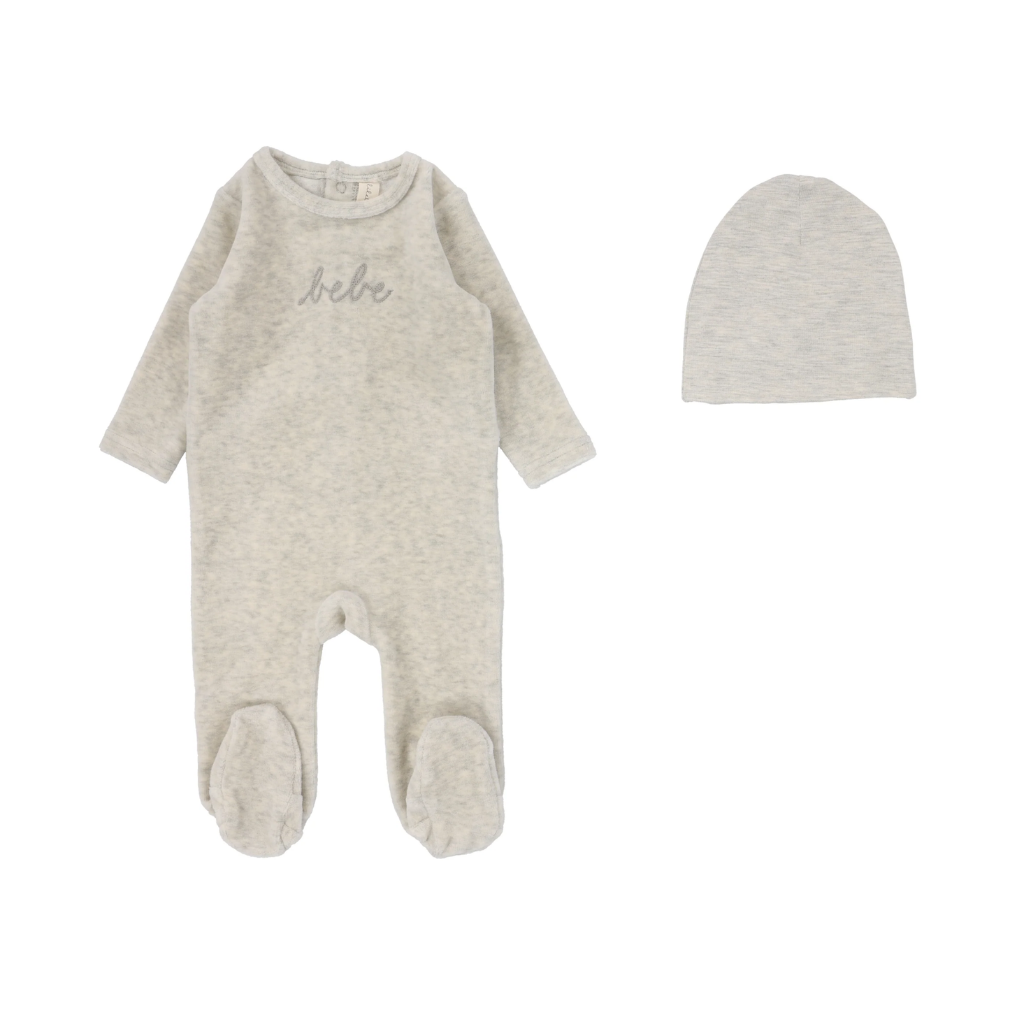 Lilette Velour Bebe Footie Set
