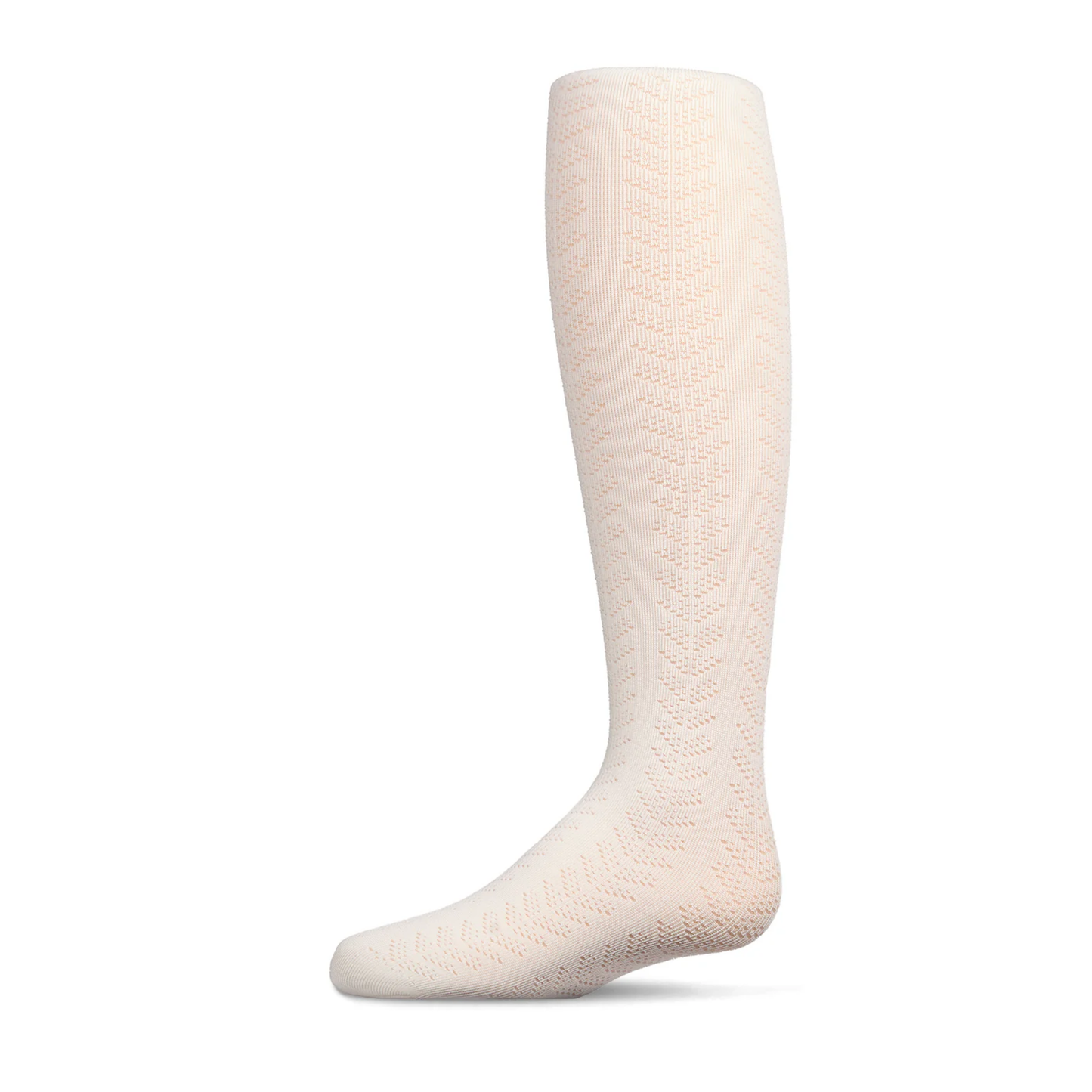 Memoi Multi Chevron Drop Stitch Tights - MKF-4094