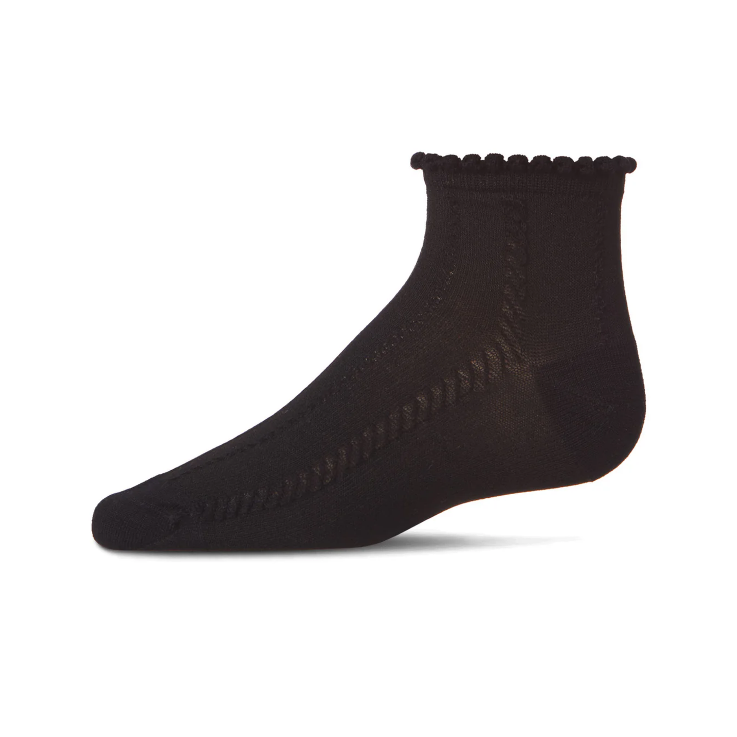 Memoi Girls Rope Stitch Anklet Socks - Mkf-1008