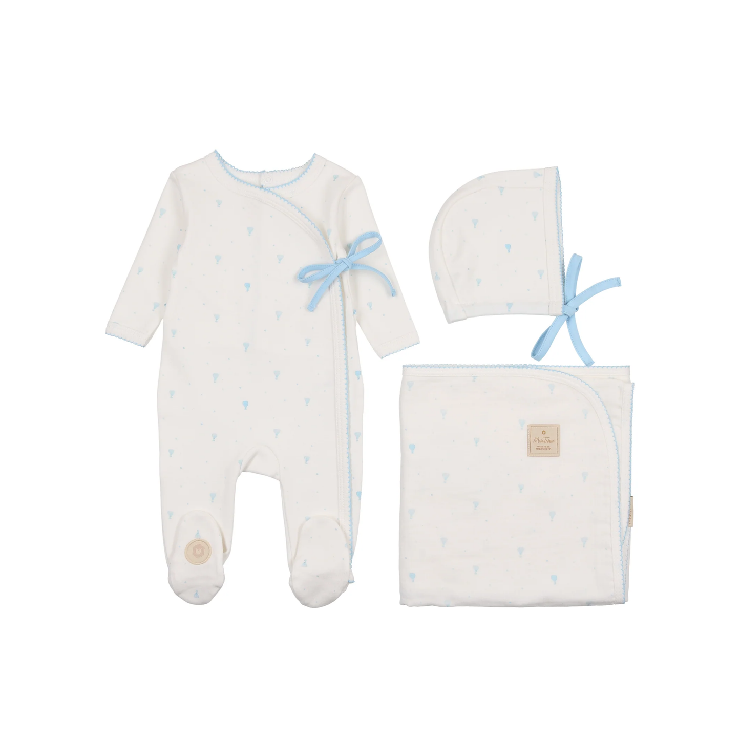 Mon Tresor Balloon Wrap Footie Set