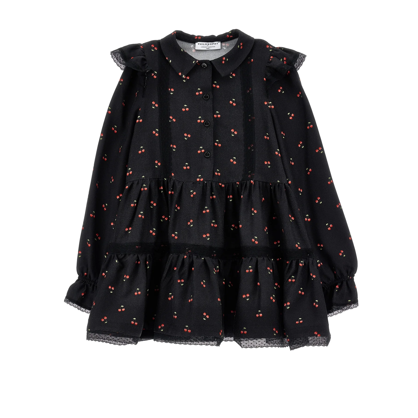 Philosophy Long Sleeve All Over Printed Dress