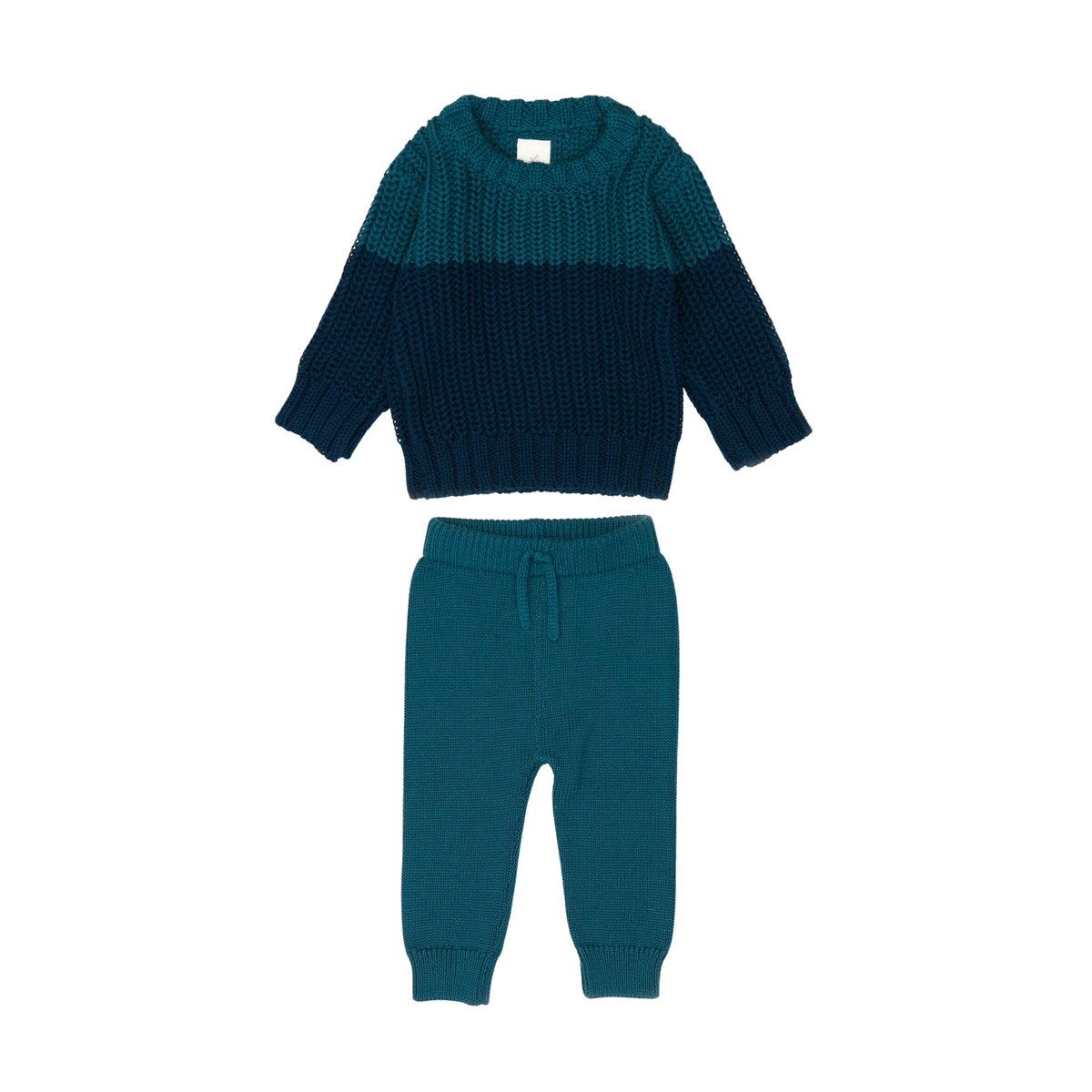 Little Noah Boy Two Tone Sweater Set