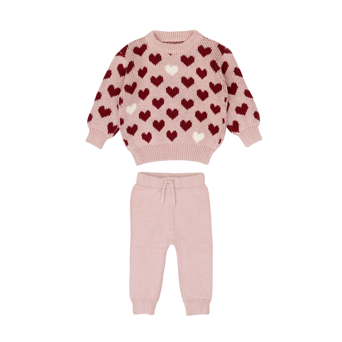 Little Noah Heart Sweater Set