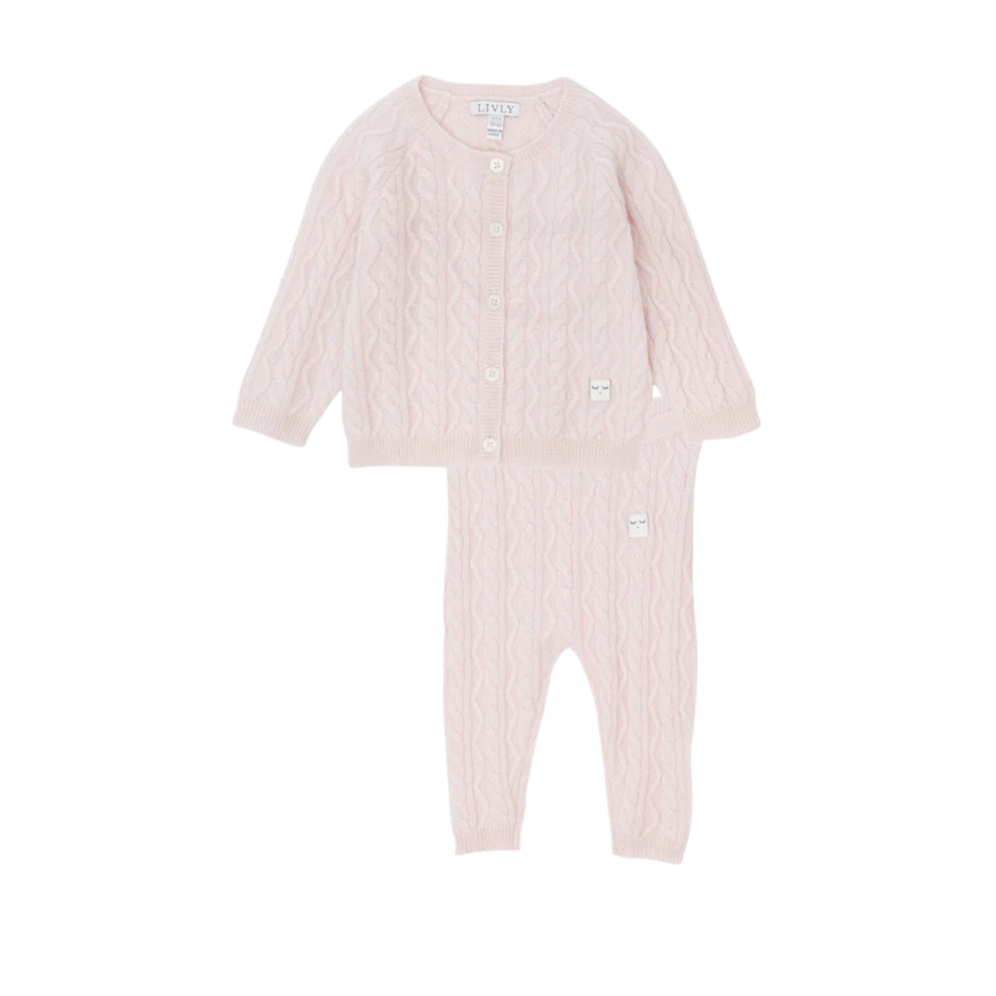 Livly Cashmere Cable Knit Set