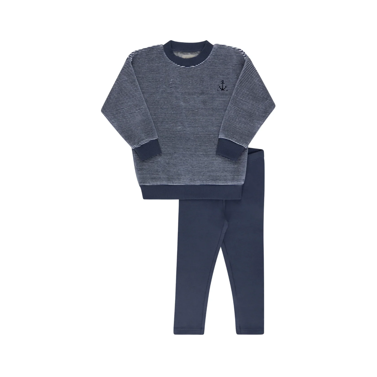 Ely`s & Co Boy Velour Stripe Pajama