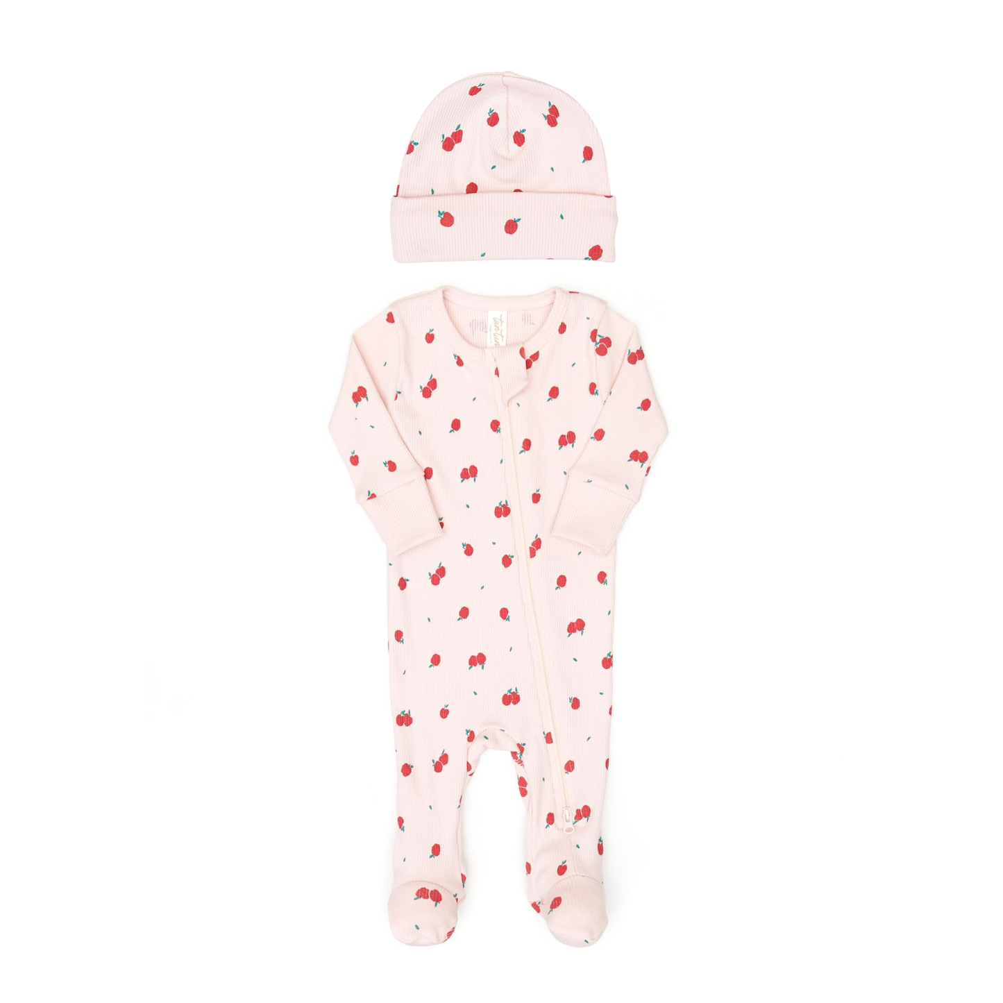 Tuntun Rose Apples Footie with Beanie