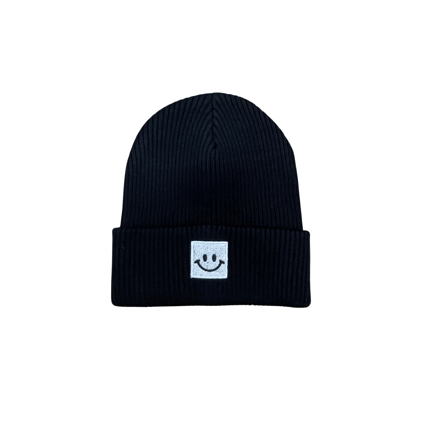 Mini Pops Cuff Hat With Smiley Patch