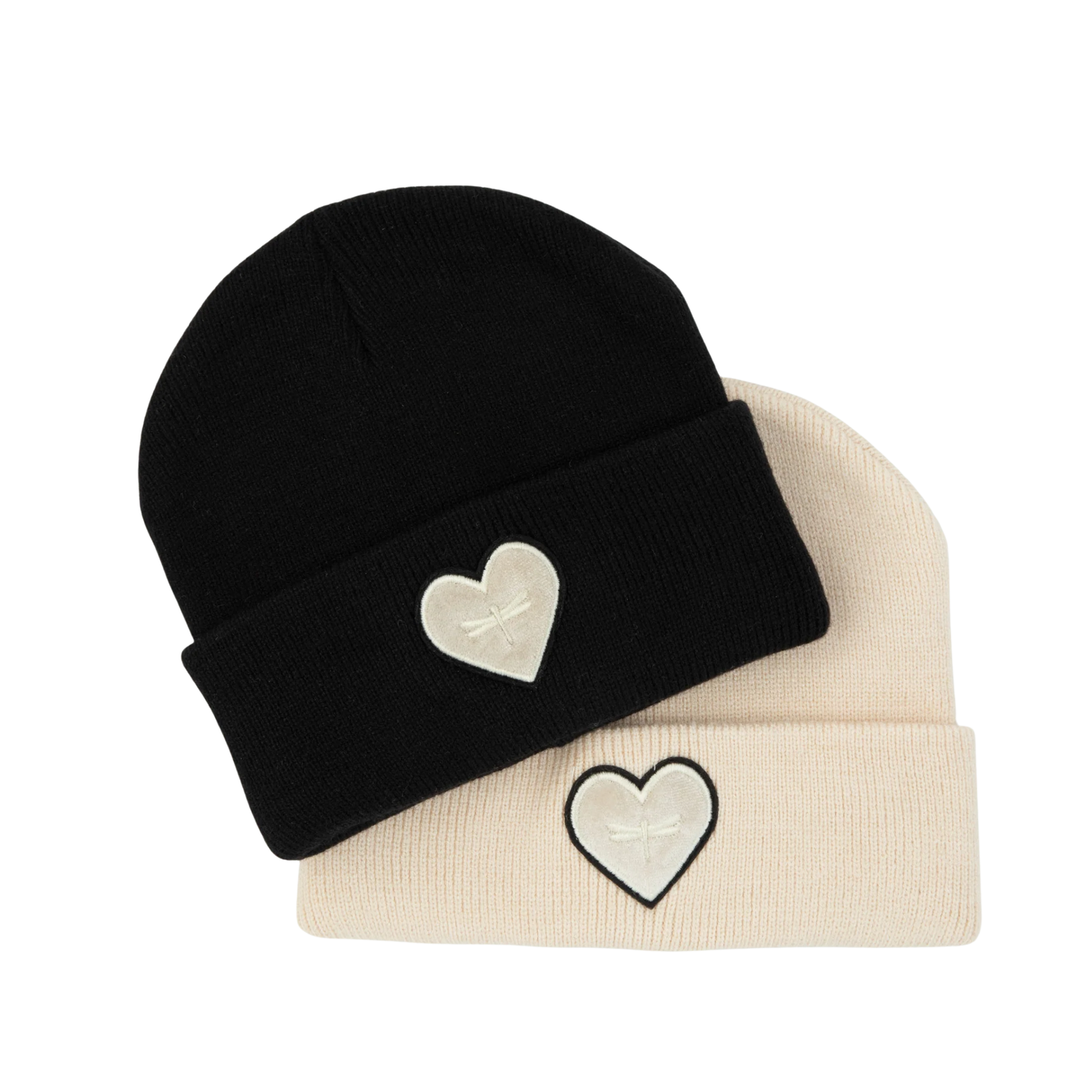 Tal The Velvet Heart Beanie - Cream Edit - Baby + Child