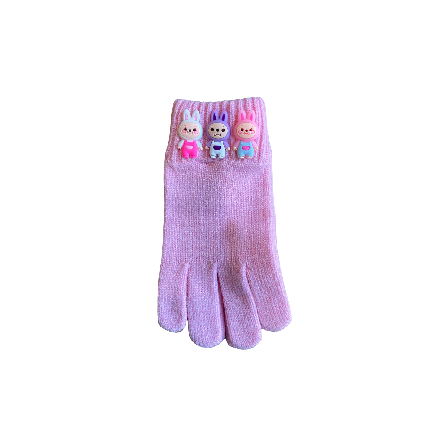 Bari Lynn Pink Bu Monster Winter Gloves