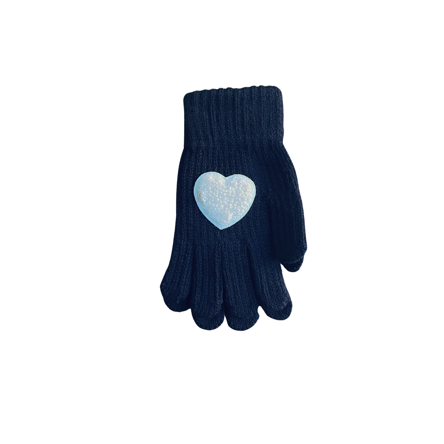 Mini Pops Glove With Sherpa Heart Patch
