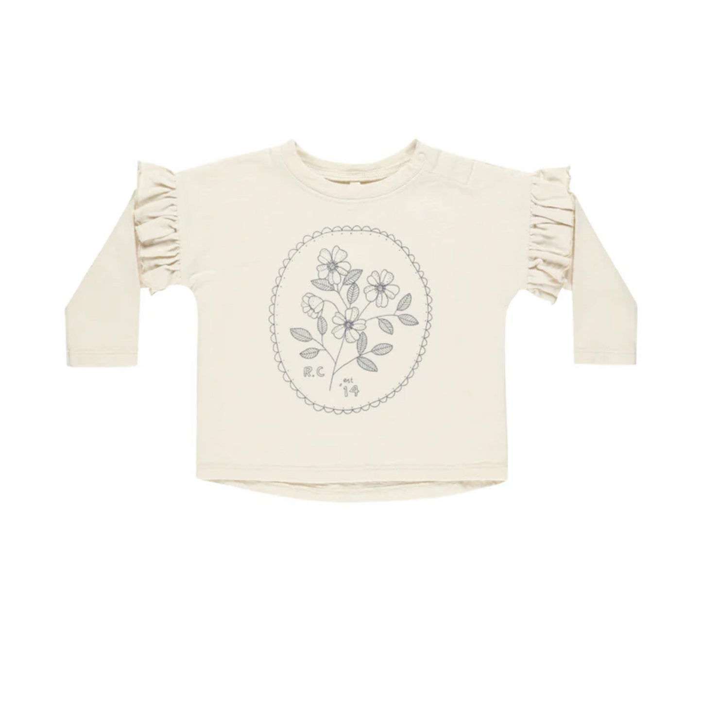 Rylee+Cru Ruffle Long Sleeve Tee Wildflower