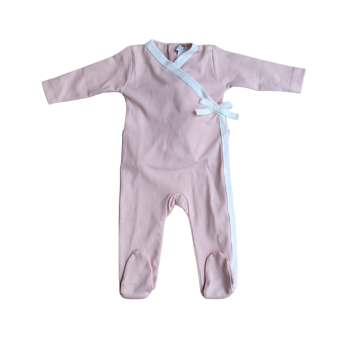 Chant De Joie Solid Snap Girl Footie