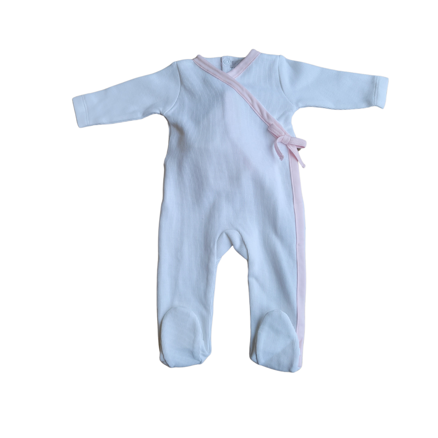 Chant De Joie Trim Snap Girl Footie