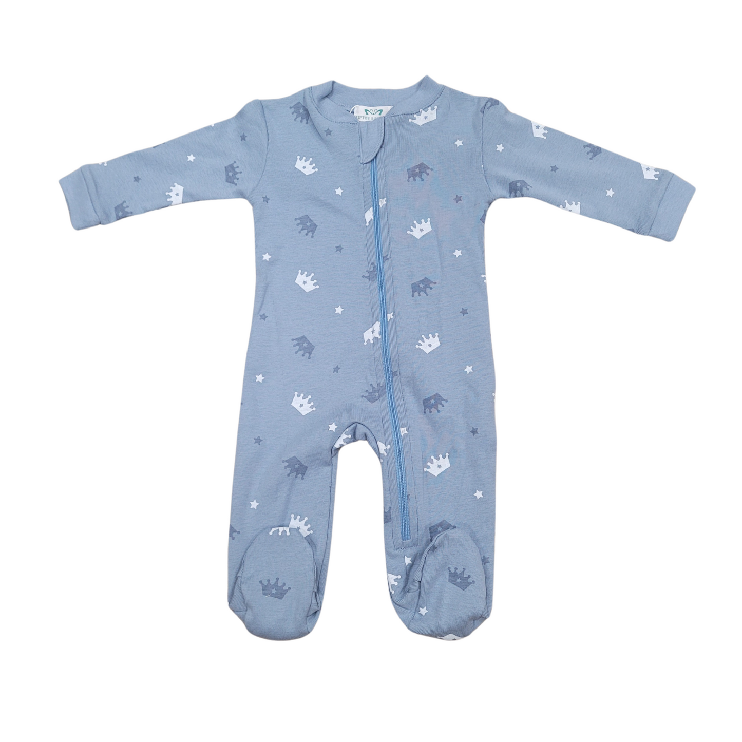Tiptoe Baby Crowns Boy Footie