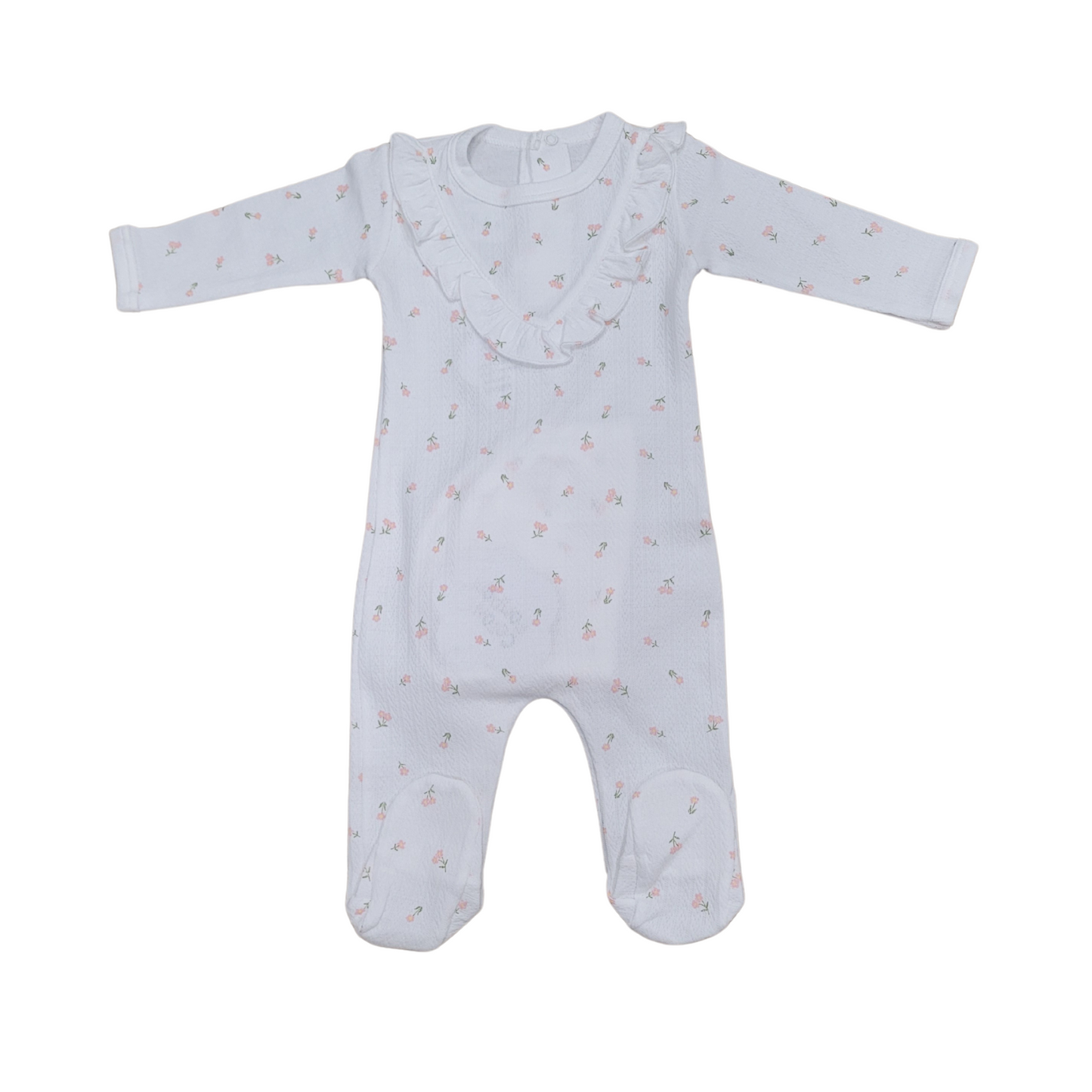 Coton Pompom Little Flowers Footie