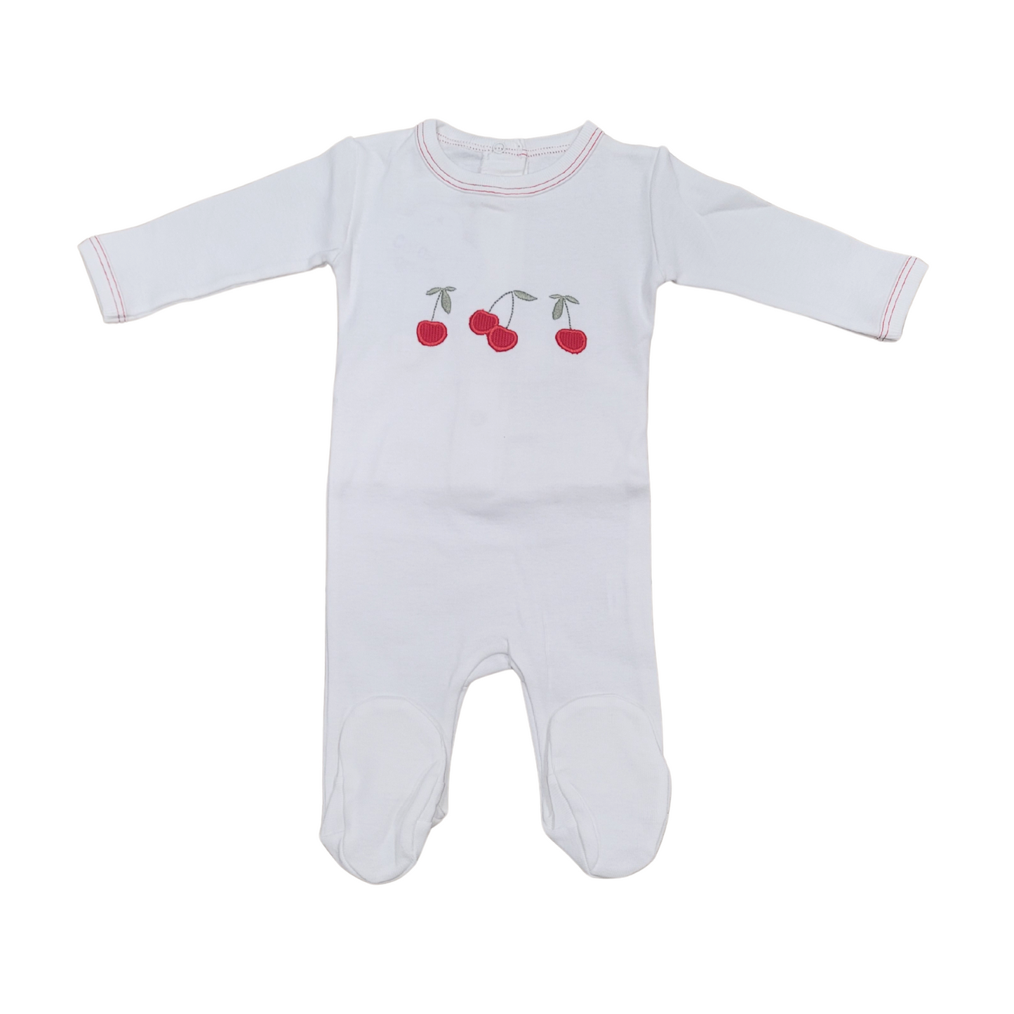 Coton Pompom Sweet Cherries Girl Footie