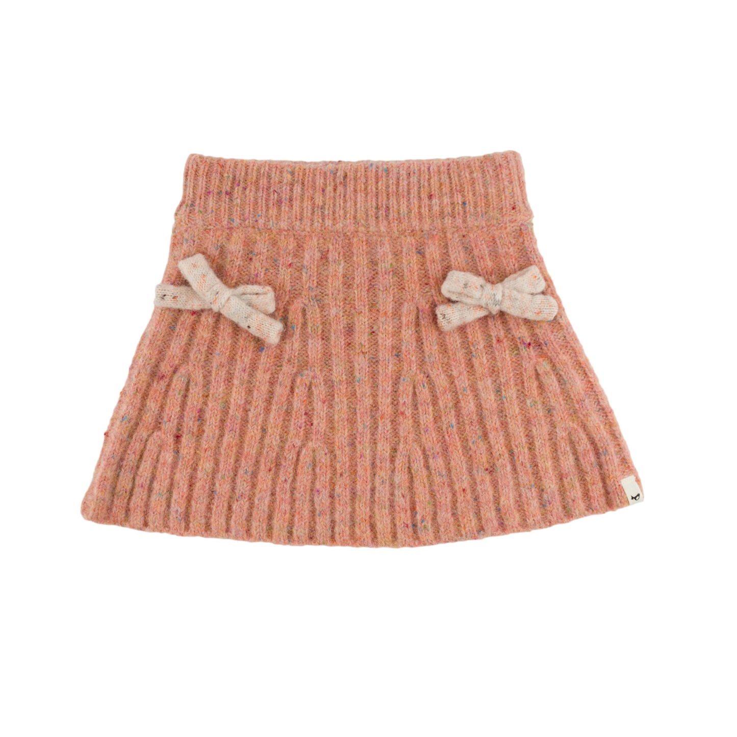 Oh Baby! Bows Speckled Knitted Flare Skirt