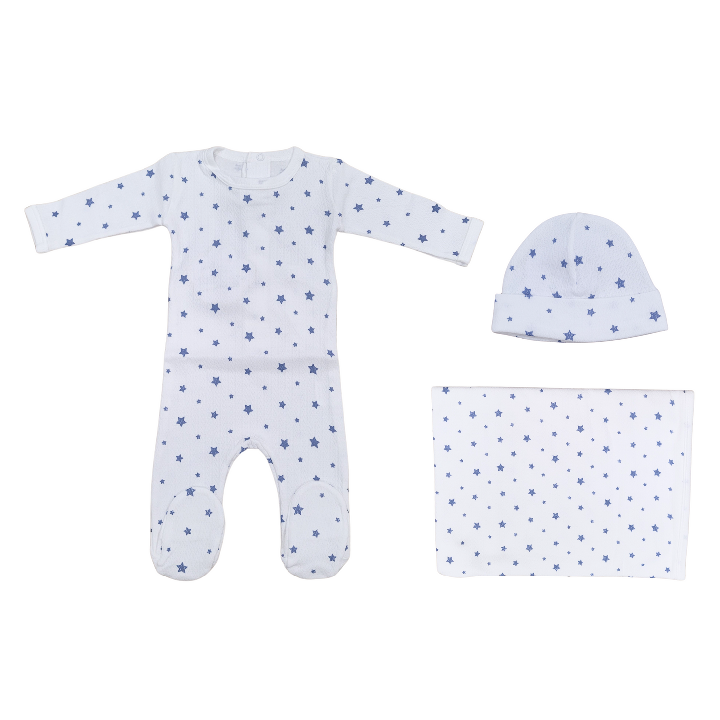 Coton Pompom Little Stars Footie Set