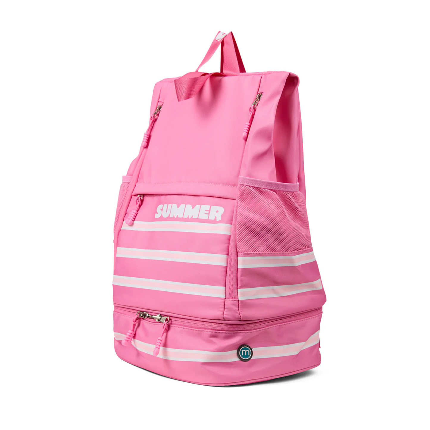 Memoi Pink Summer Striped Bag