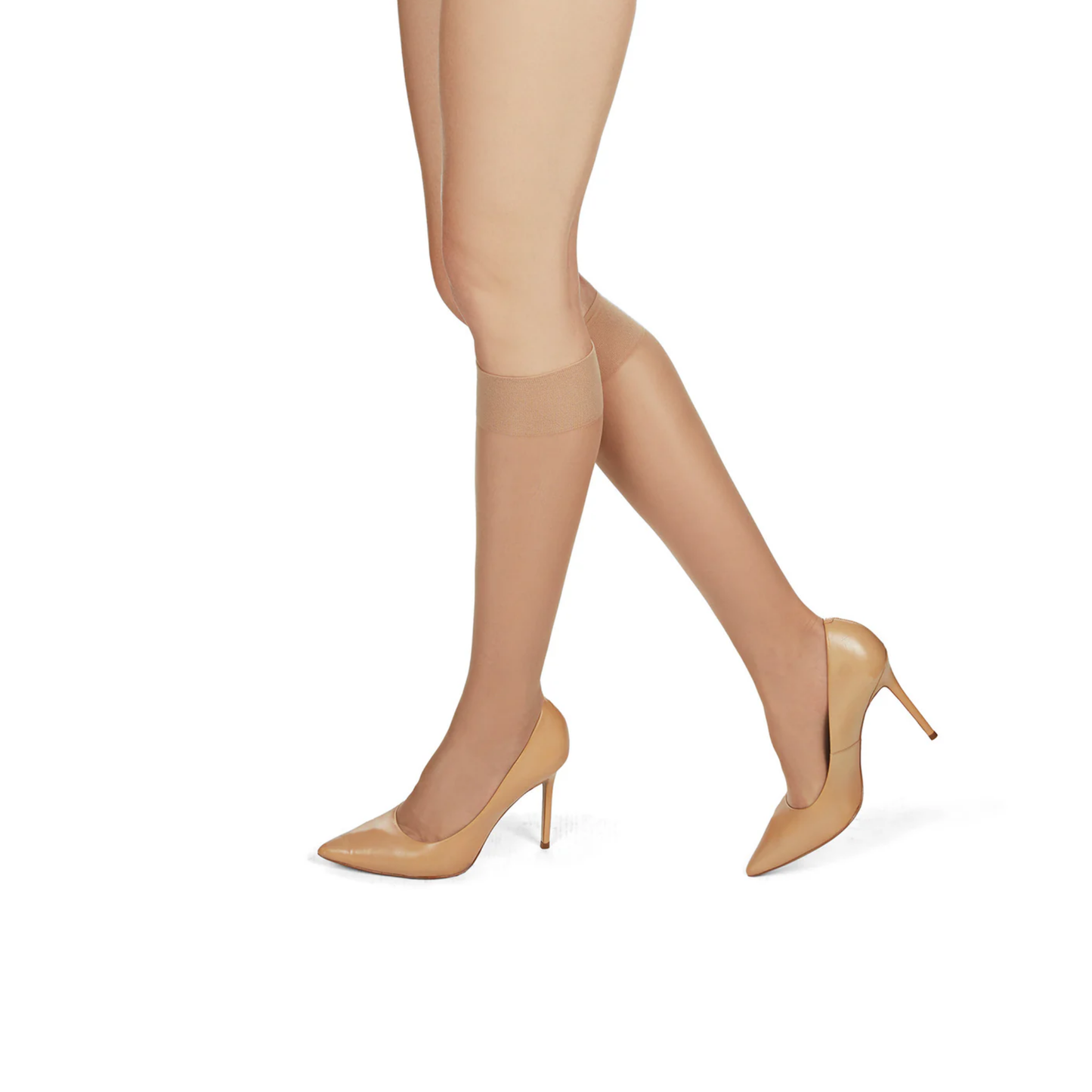 Memoi Womens Silky Super Sheer Knee Highs