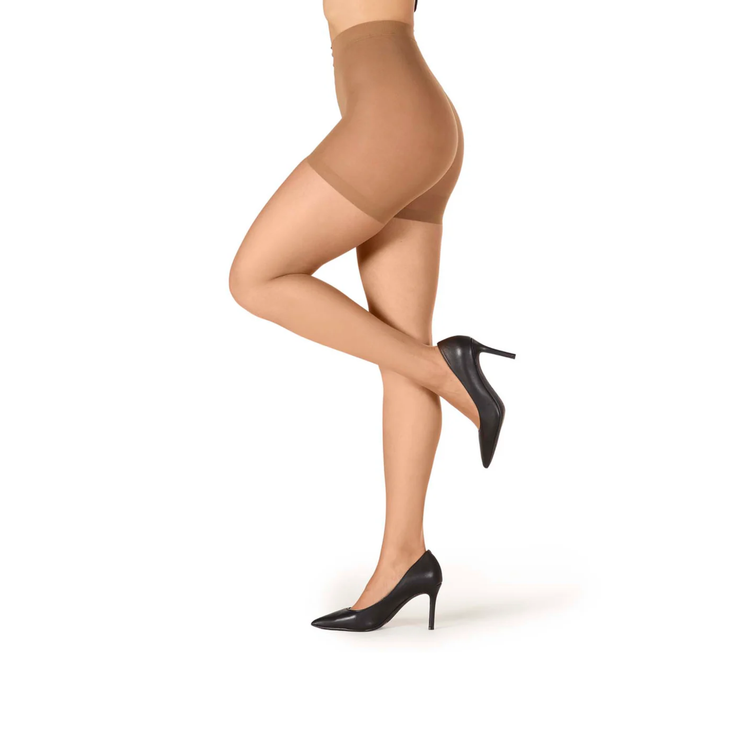 Memoi Bare Shaper Top Pantyhose 8 Den Strength of 15
