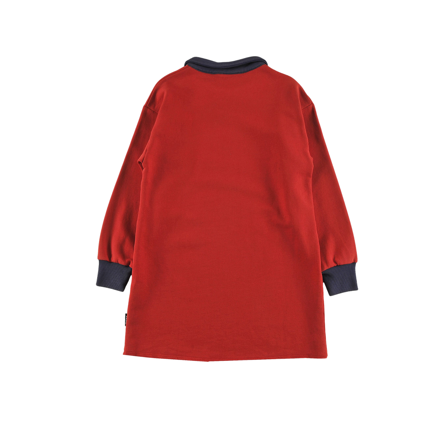 Loud Red Washed Club Mountain Long Sleeve Polo Dress