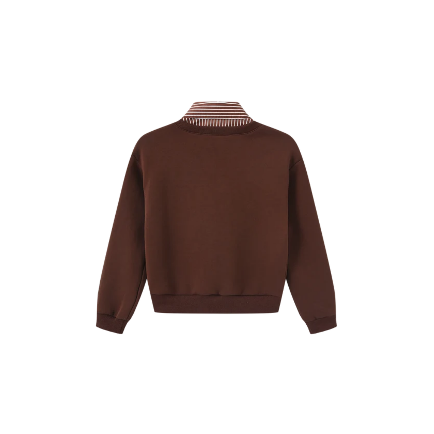 N+A Brown Shan Collar Sweatshirt