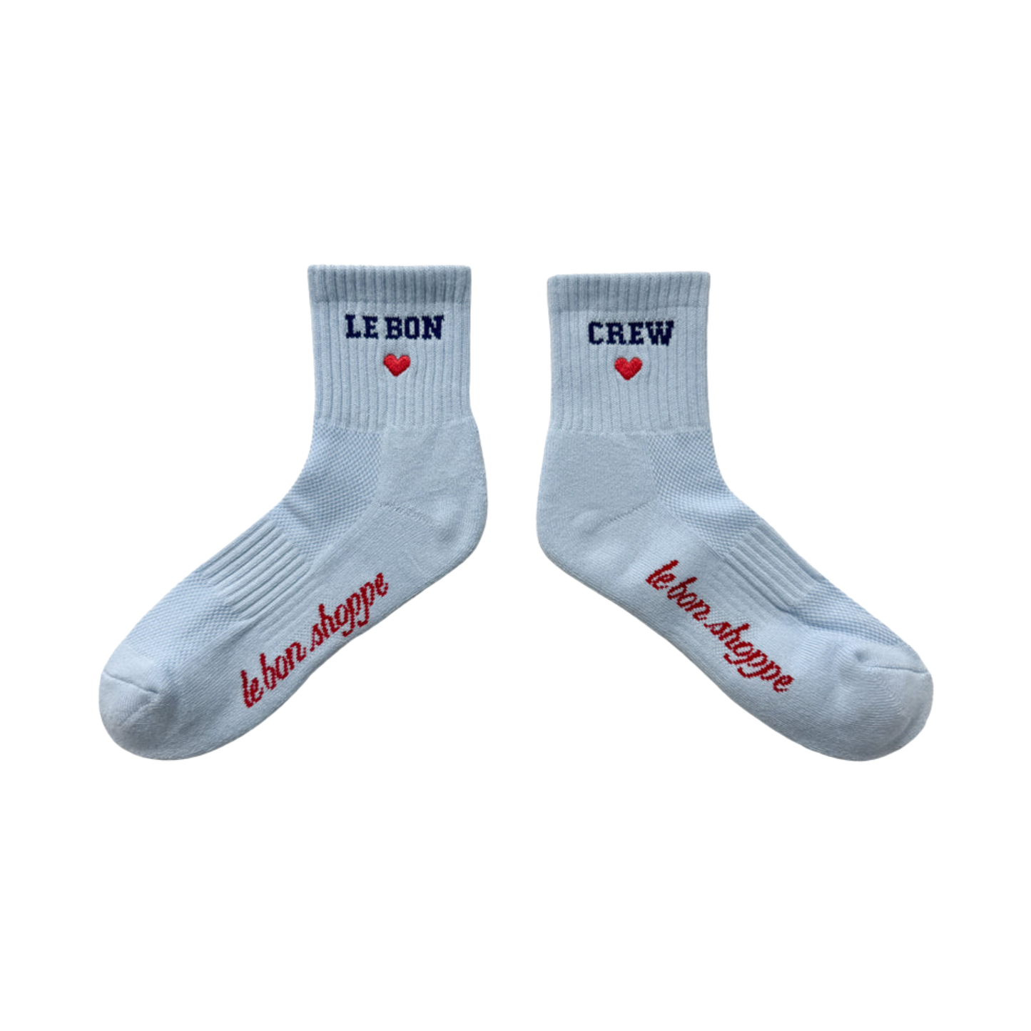 Le Bon Shoppe Embroidered Crew Socks