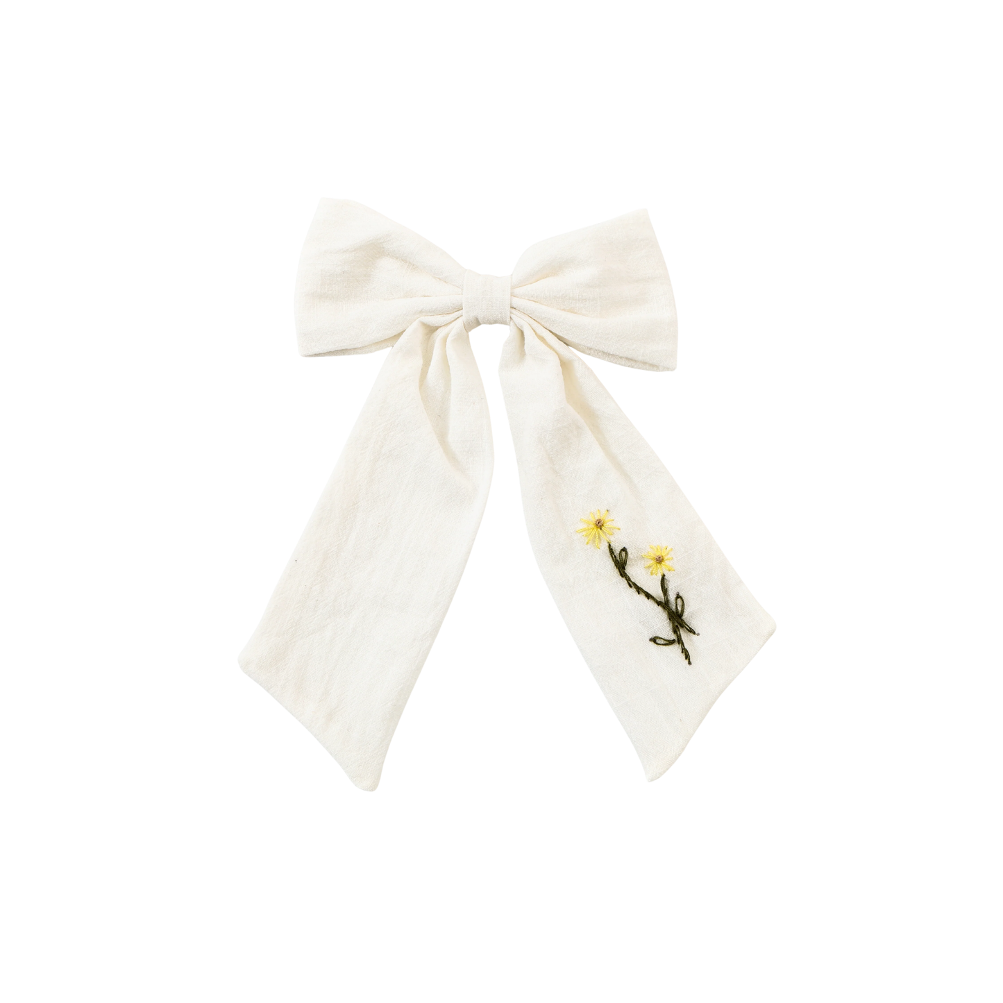 Halo Felicity Summer Soiree Linen Floral Embroidered Longtail Clip