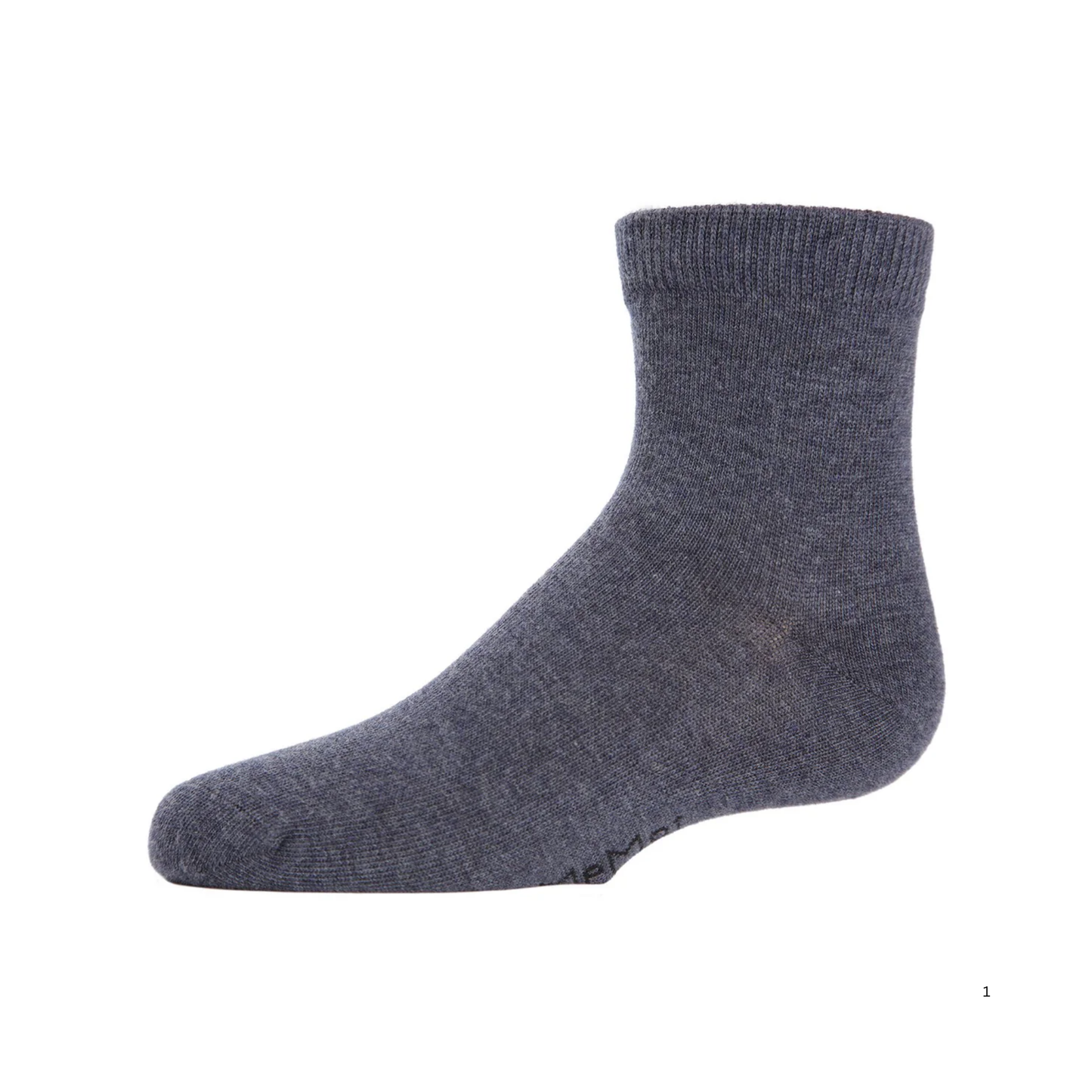 Memoi Unisex Basics Kids Cotton Blend Ankle Socks - Mk-5101