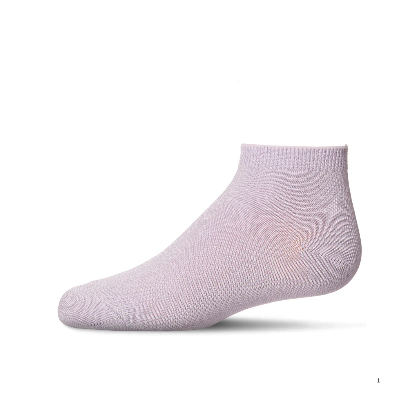 Memoi Kids Basic Soft Rayon from Bamboo Anklet Socks Lilac - Mk-6066