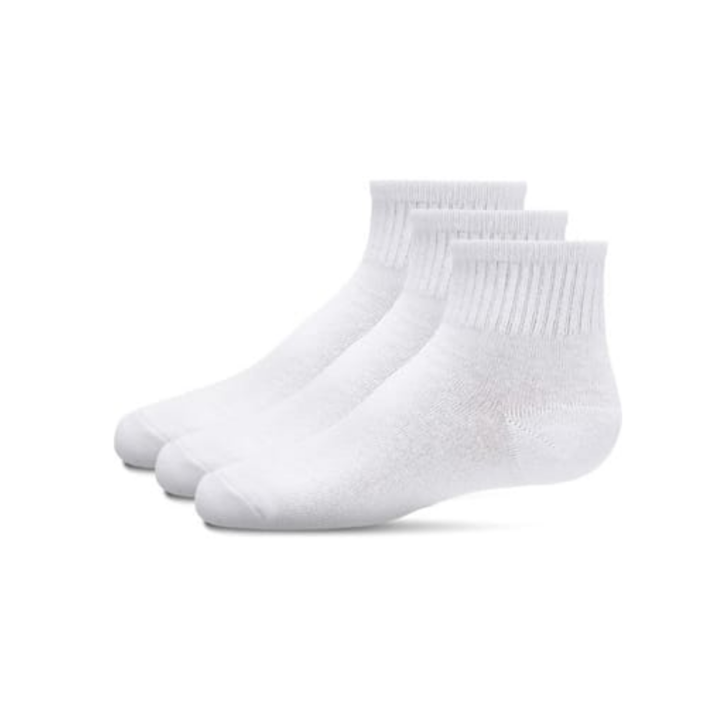 Memoi Kids 3 Pair Pack Mid Cut Cotton Blend Socks - Mk-563