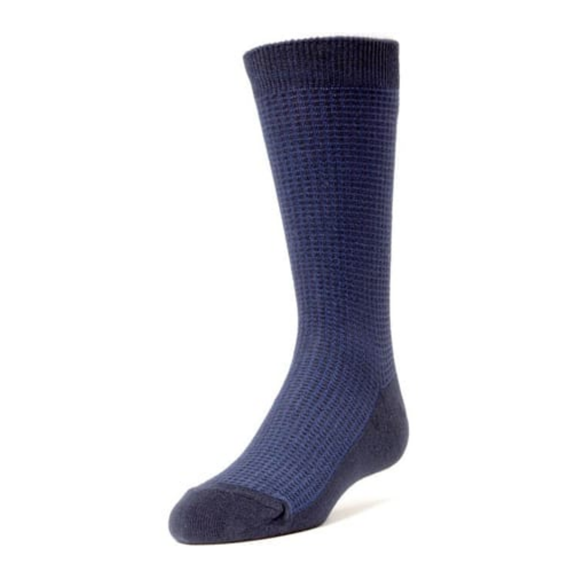 Memoi Diamond Textured Boys Cotton Rich Dress Crew Socks