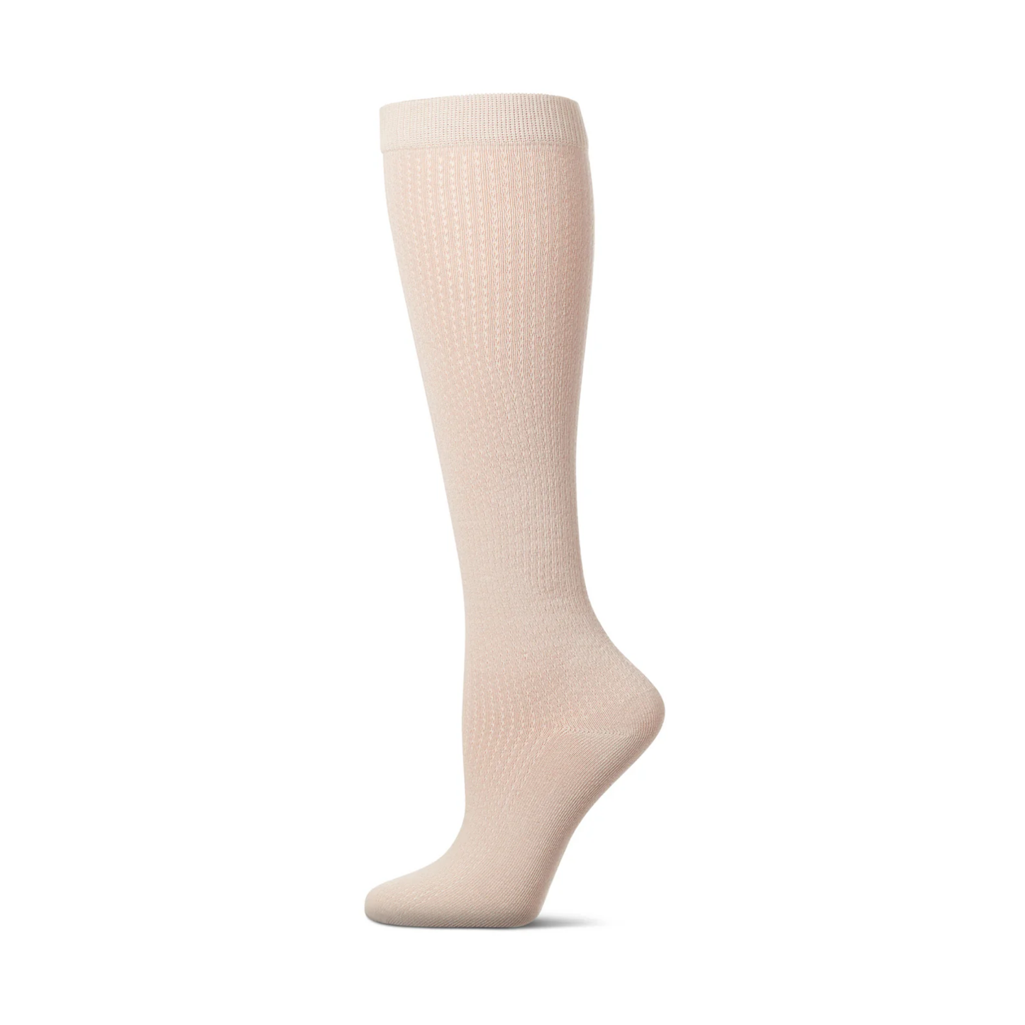 Memoi Girls Pointelle Dot Knee High Socks - Mkf-2008