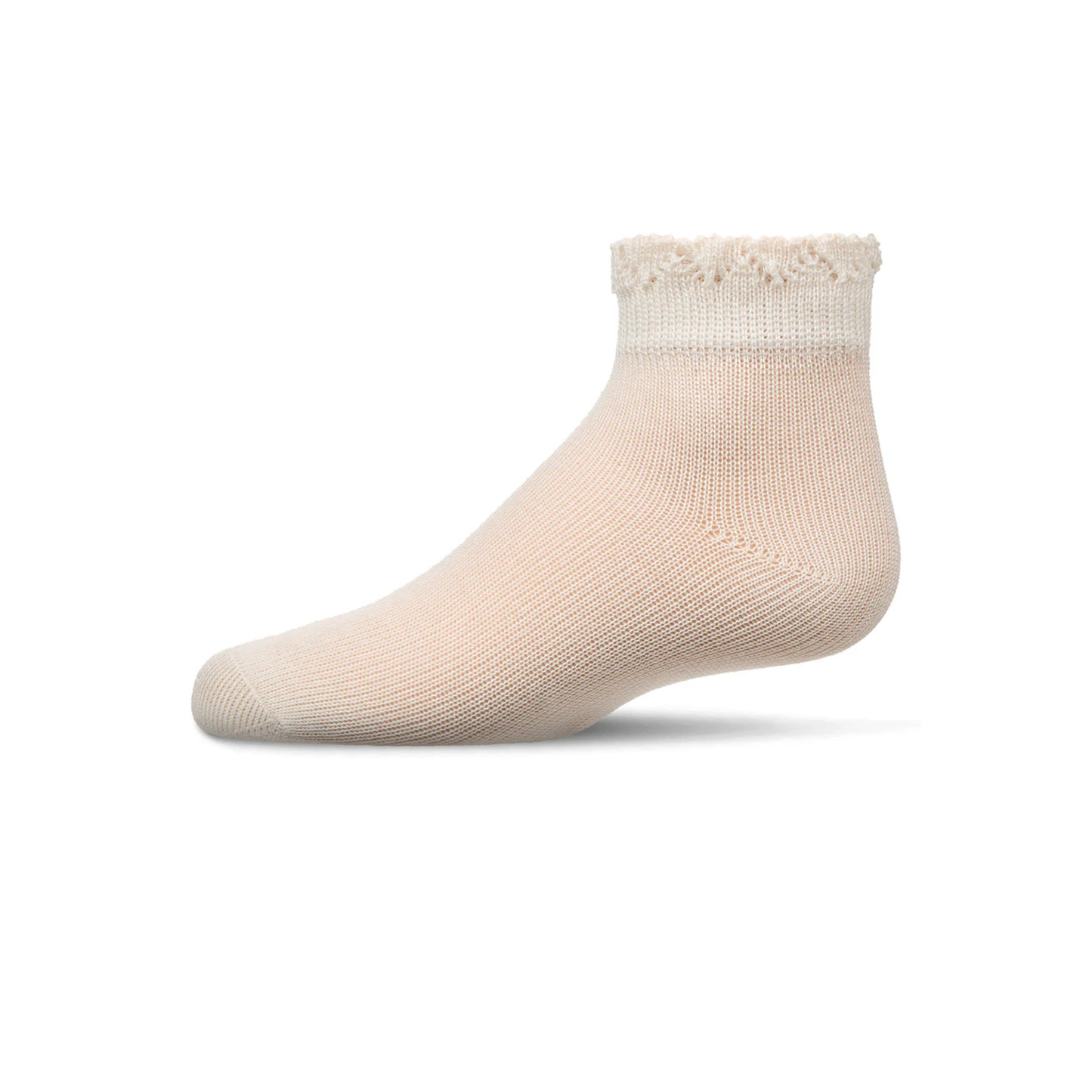 Memoi Crochet Ruffle Welt Anklet - MKF-1015