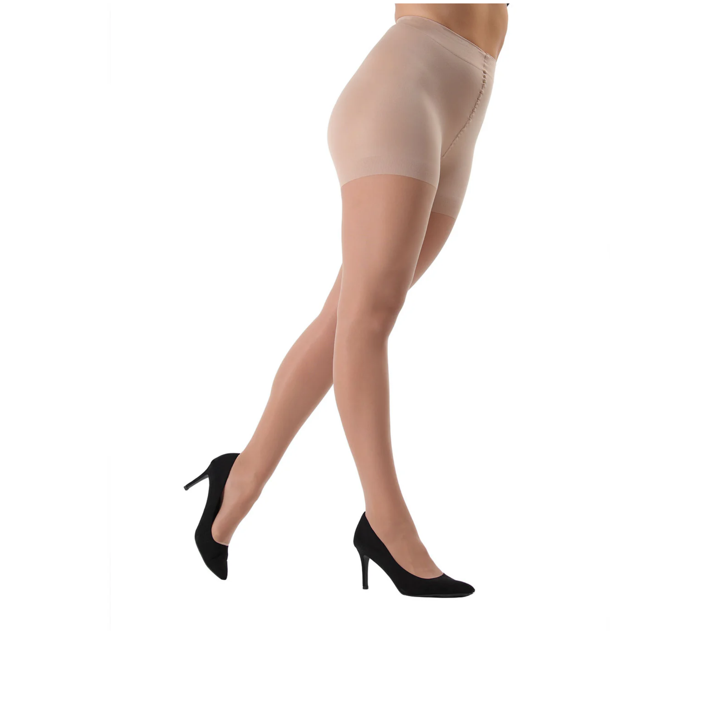 Memoi Womens Sheer Full Support Nylon Pantyhose