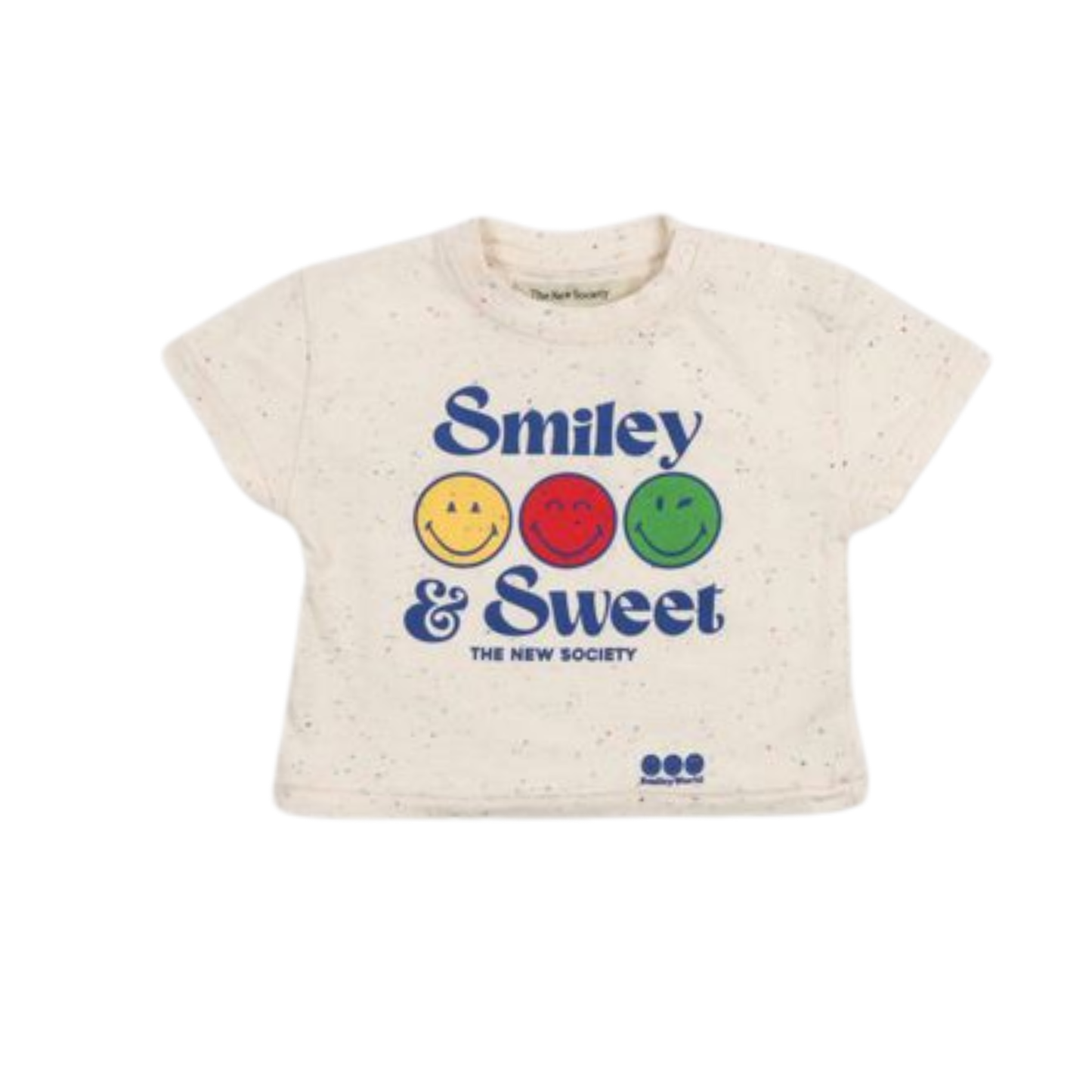 The New Society Multicolor Smiley Short Sleeve Tee