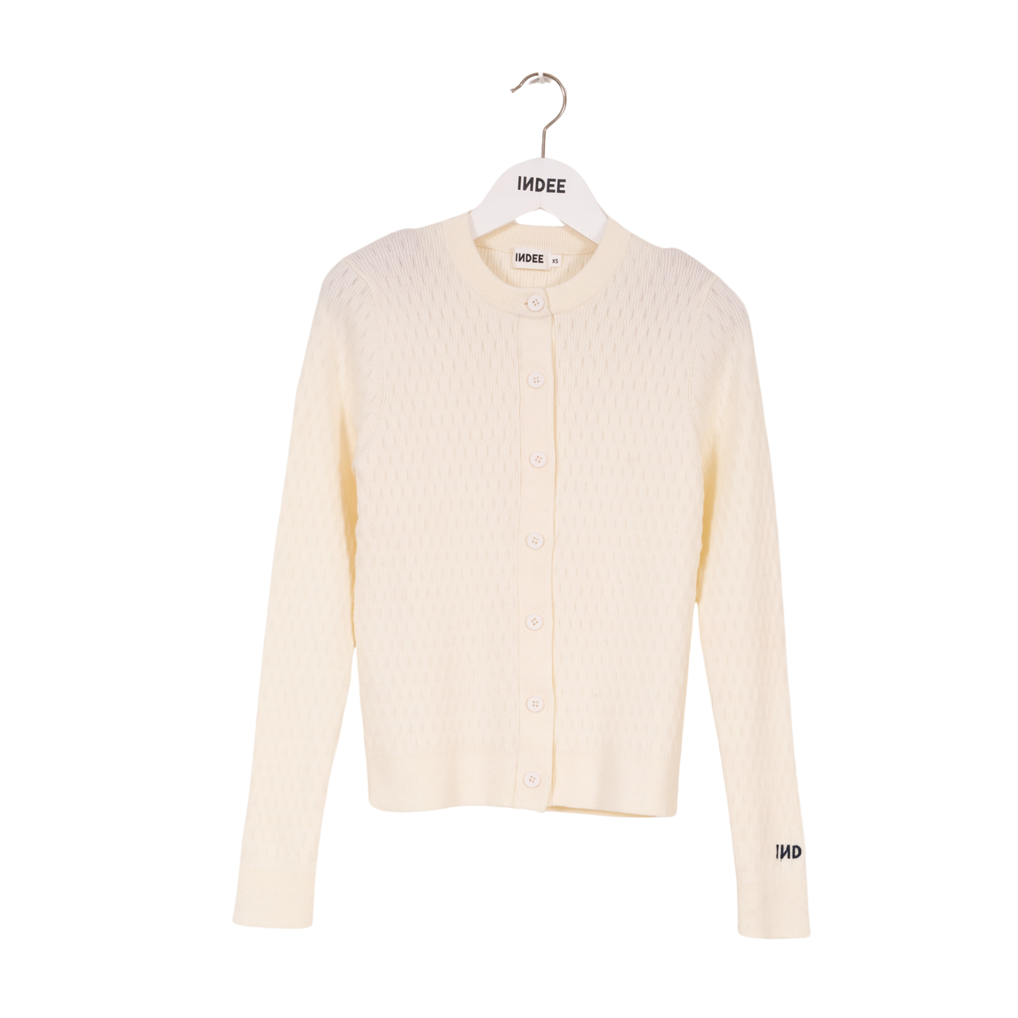 Indee Off White Vip Contrasts Cardigan