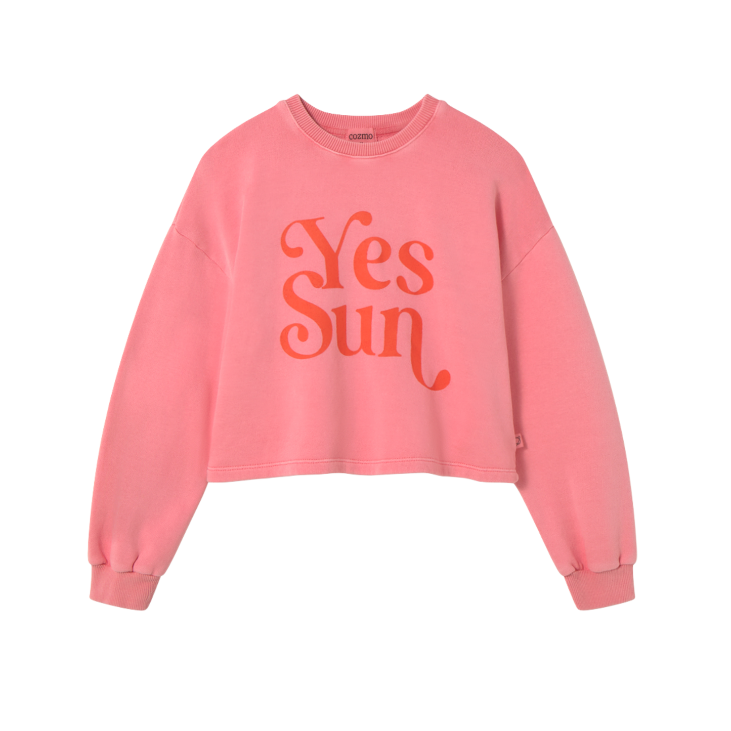 Cozmo Candy Pink Vega Yes Sun Long Sleeve Sweatshirt