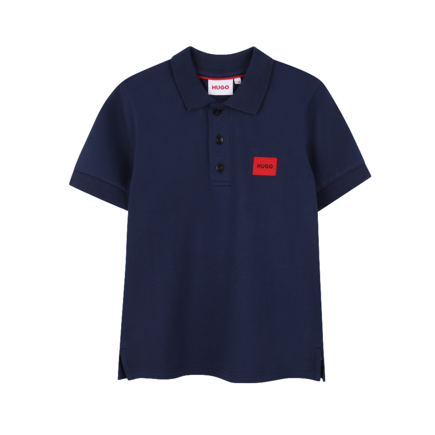 Hugo Navy Pique Short-Sleeved Polo Shirt