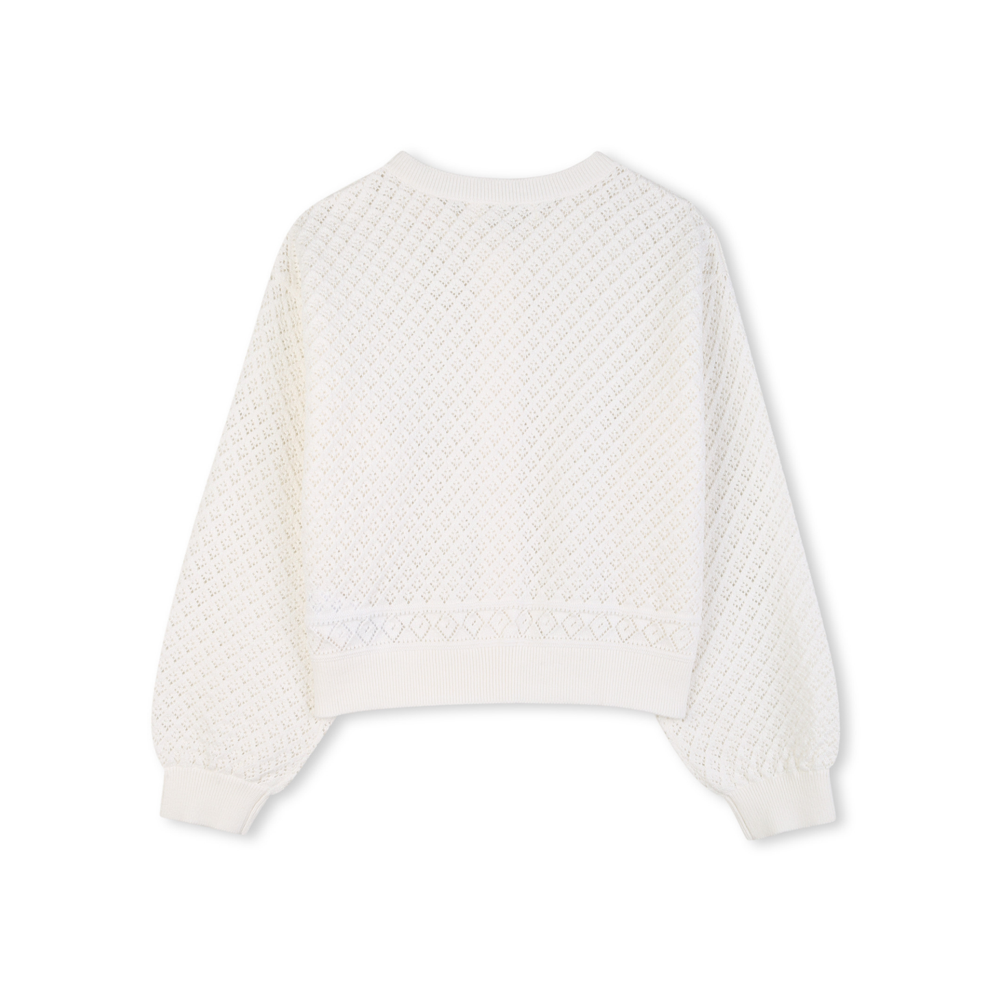Billieblush White Knit Glitter Cardigan