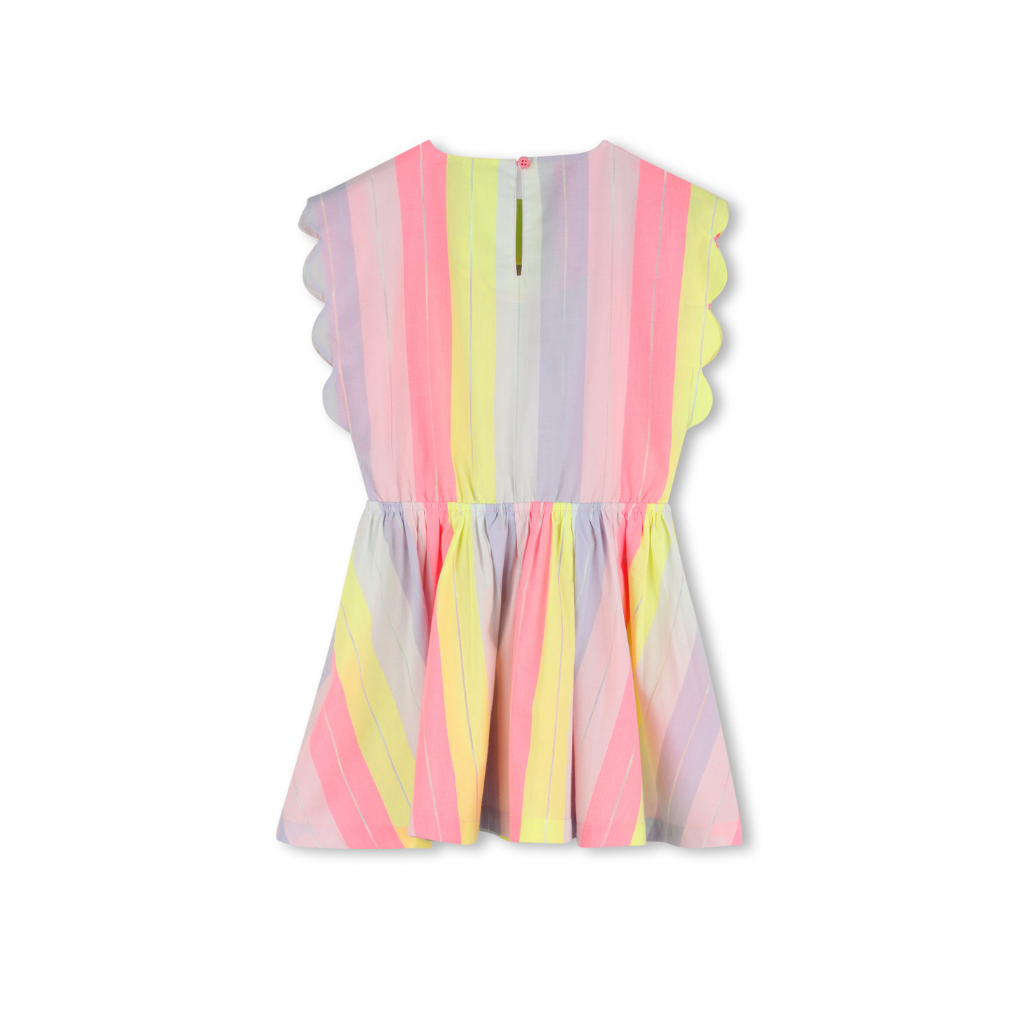 Billieblush Multicoloured Striped Scallop Hem Dress