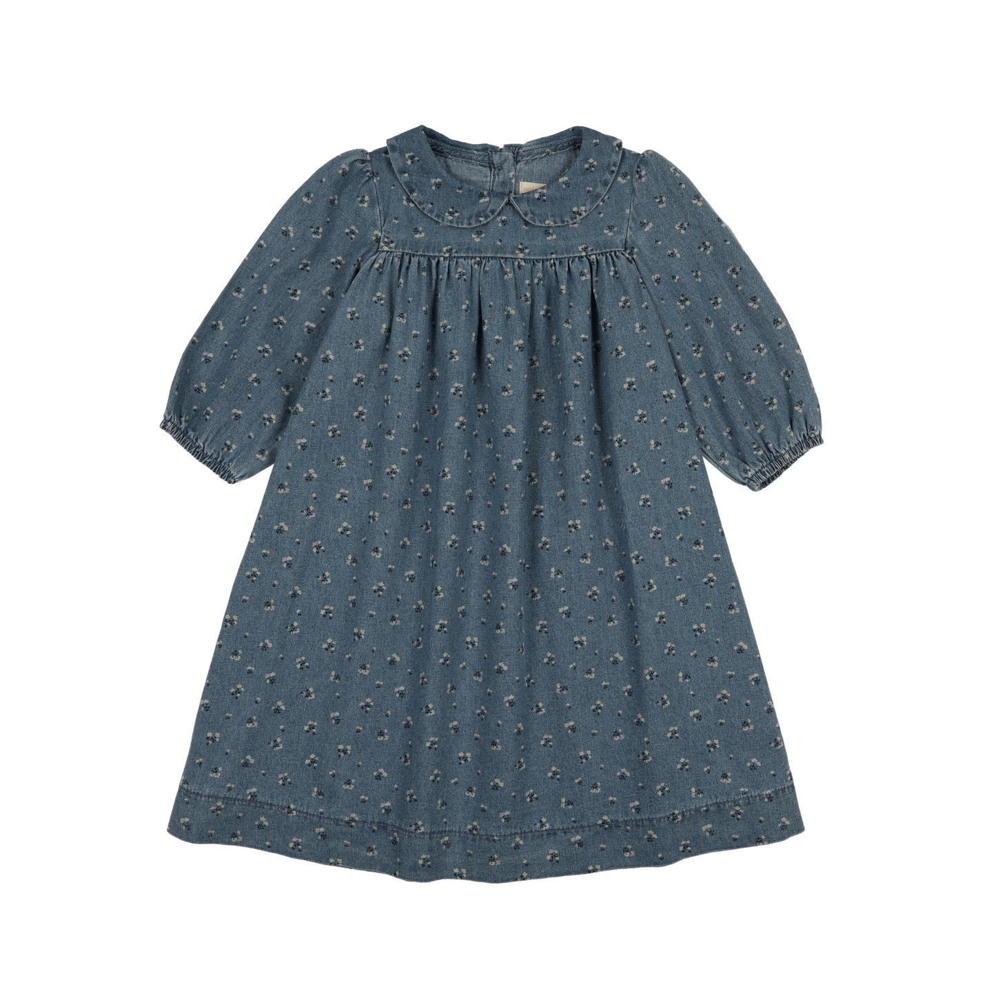 Analogie Blue Dainty Denim Dress Short Sleeve
